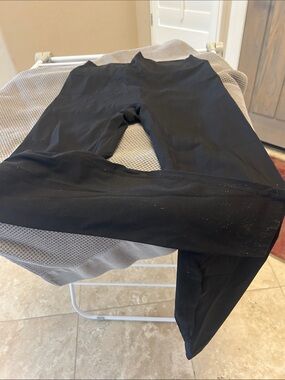 Adanola Black High-Waist Workout Leggings